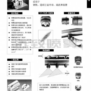 帶燕尾槽扇形噴嘴--FSUN系列